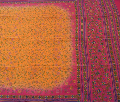Sushila vintage orange saree - orange,