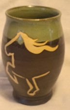 Studio Ware Pottery Horse Vase