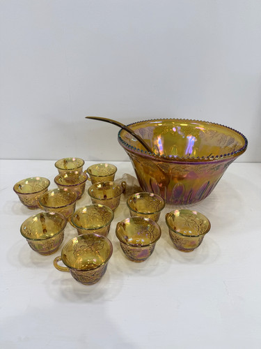 Iridescent carnival glass - iridescent,