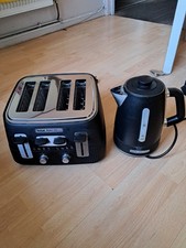 TEFAL AVANTI CLASSIC 4-SLICE TOASTER & KETTLE - black