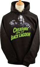 UNISEX BLACK HOODIE CREATURE FROM THE BLACK LAGOON GREEN B-MOVIE VINTAGE S-5XL