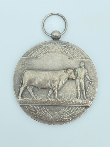 White metal agricultural - metal, medal