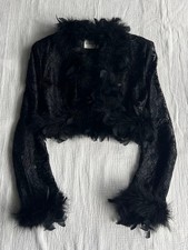 Andro-Gyne Feather Lace Bolero