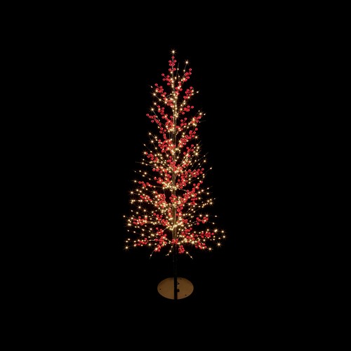 Light red berry christmas - light,