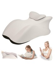 Adult Memory Foam Ergonomic Wedge Prone Pillow, Bed Pillow for Sitting Up, Ba...