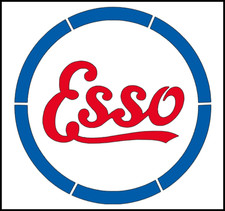 Esso Oil Logo Vintage Design