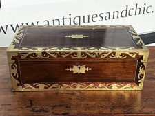 Victorian Boulle Writing Box