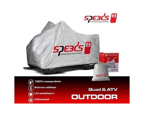 Tarpaulin speeds quad garage - quad,