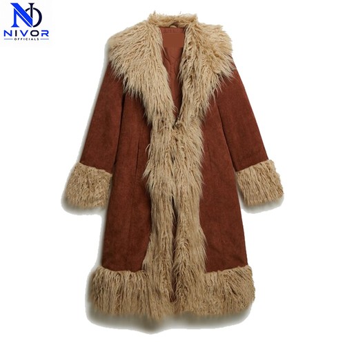 Vintage brown penny - vintage, suede