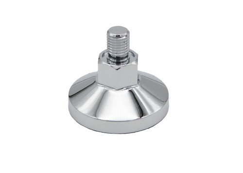 Chrome leveling foot feet - chrome,