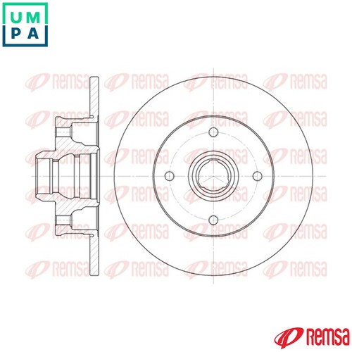 Brake disc 6024 for vw - disc,