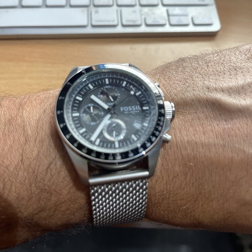 Mens steel semi mesh bracelet - semi-mesh,
