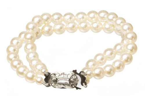 8mm double row pearl bracelet - 8mm,