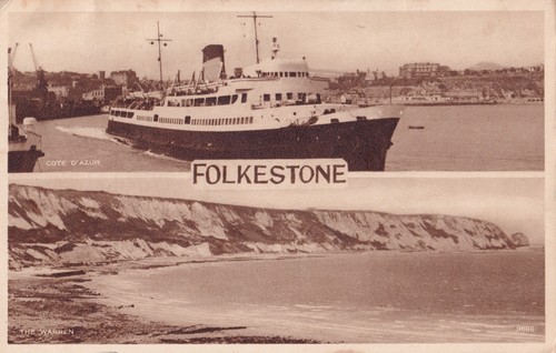 Vintage postcard ship - s&e,