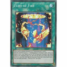 Fury of Fire DANE-ENSE2 - Super Rare Card Limited Ed Yu-Gi-Oh! TCG Dark Neostorm