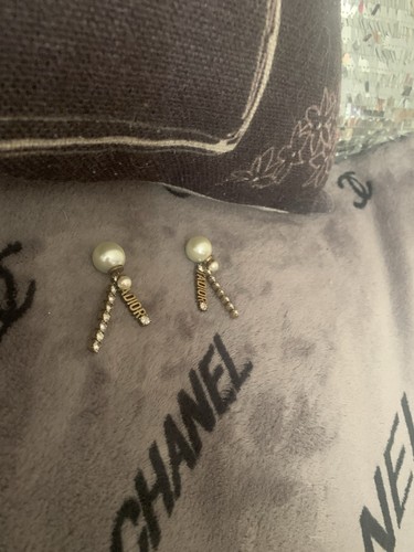 Dior earrings pre owned - dior,
