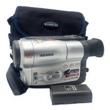 Vintage Samsung VP-M50 8mm Camcorder 440x Zoom Kamichi Bag With Battery Untested