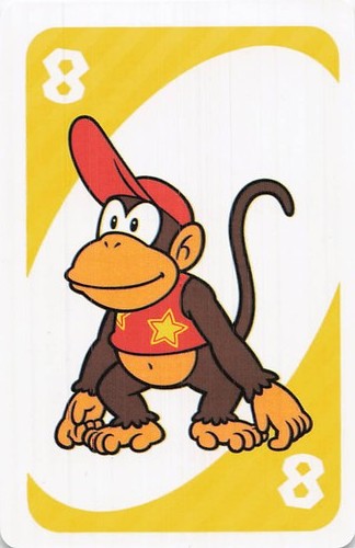 Diddy kong uno card - diddy, super