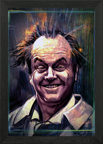 Jack nicholson framed - wall, art