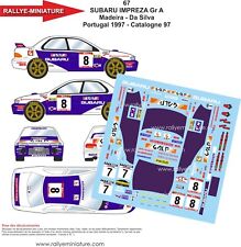 DECALS 1/32 REF 0067 SUBARU IMPREZA WRX WOOD RALLY CATALONIA 1997 WRC RALLY