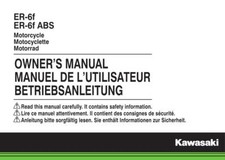 KAWASAKI EN500 / ER-5 / ER-6F / ER-6N / ABS - OWNERS MANUAL - ALL YEARS