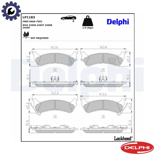Brake pad set - brake,