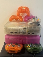 Xbox Original Crystal 2TB Bundle, Pink Crystal Shell, 4x Controllers, 3x Shells