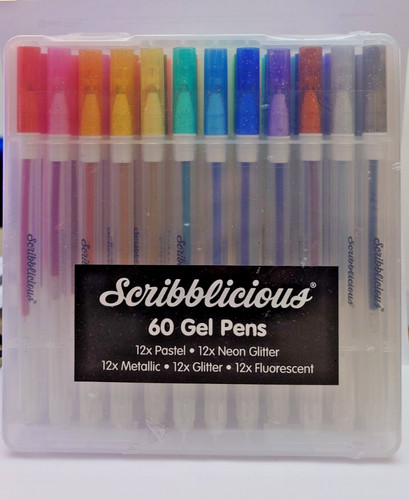 Scribblicious gel pens - 60,