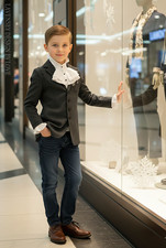 Boys Dark Grey Blazer Jacket