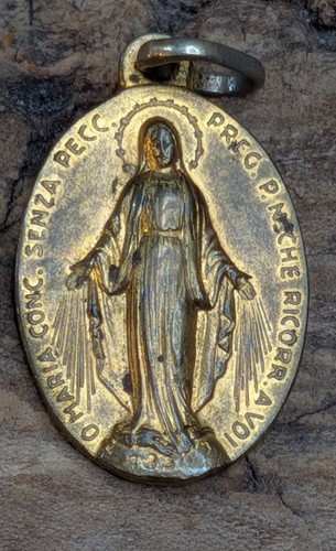 Vintage miraculous medal - vintage,
