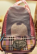 Pucci Pups Pet Carrier For Stuffed Or Real Pets. From Battat. Pink Tartan.