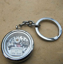 Remembrance Memorial Keepsake Locket Memory Dad Mom Aunt Floating charms