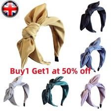 Women Girls Hair Band Bow Wide