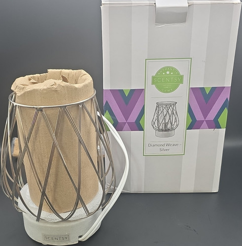 Scentsy diamond weave silver - weave,