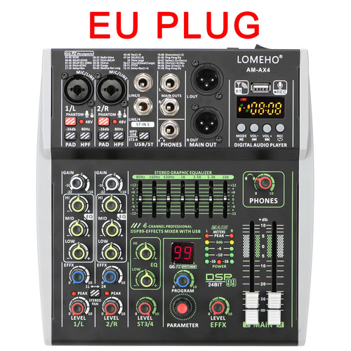Channel mixing console 48v - 4/6,
