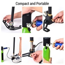 Portable Oxygen Tank 3000PSI 200BAR 20MPA 0.5L Mini Scuba Tank For Emergency
