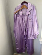 anthony richards, Pajama Set 2X Lavender Button Down Top Elastic Waist Pants