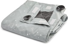 Snooze PortaBlind, Portable Kids Baby Blackout Curtain Blind in Grey (100 x 130)