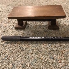 TUDOR Dolls House Rustic Wooden Table, handmade 