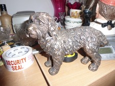 Large Resin bronze colour dog