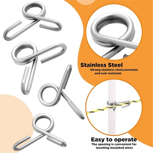 50pcs farm fence - wire, clamp