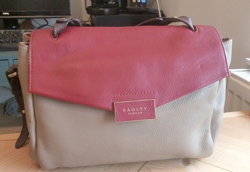 Radley burgundy beige leather - radley, burgundy/beige