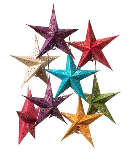 Star decorations mini - star, floral