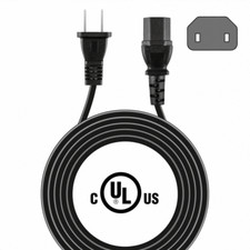 UL 2-Prong AC Power Cord for