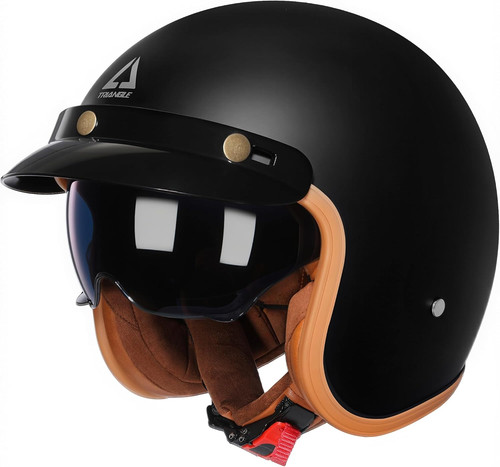 Open face motorcycle - open,