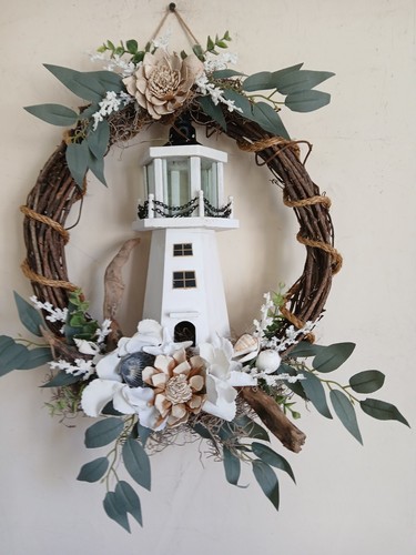 Beachy nautical wreath - beachy,