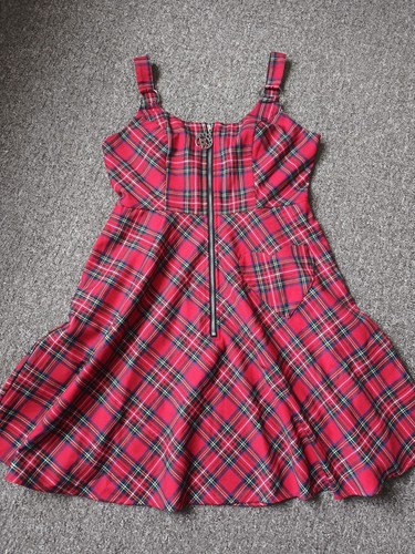 Red tartan mini banned - red,