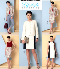 BUTTERICK B6332- Misses Jacket, Skirt, Dress, Pants pattern... Size 8-16 (UNCUT)
