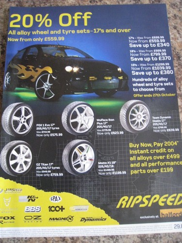 Alloy wheel tyre sets ripspeed - alloy,