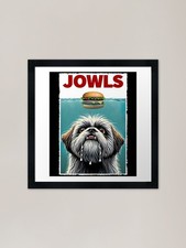 Funny Shih Tzu and Hamburger